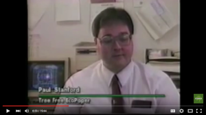 Paul Stanford from Tree Free Eco Paper appearing in the 1995 Planet Hemp documentary